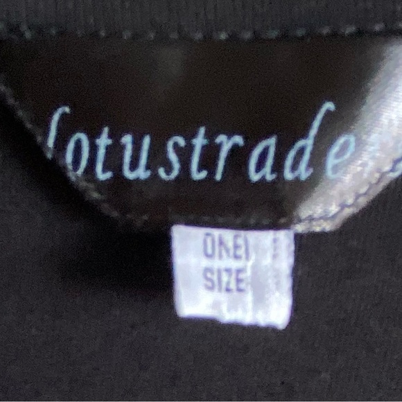 NWOT-LOTUS TRADERS-BLACK BABYDOLL TOP-SIZE XL - Picture 6 of 7